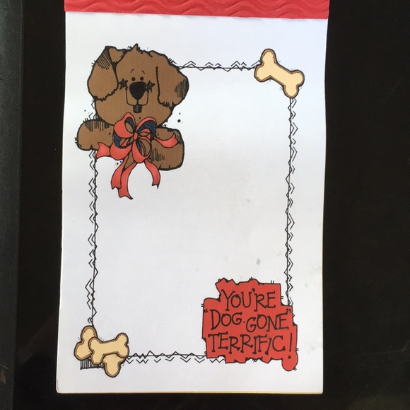 “You’re dog gone terrific” pad and post it set - Picture 2 of 5